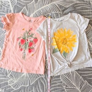Bundle of 2 Carter's 100% Cotton Girl T-Shirts